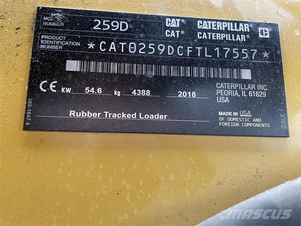 CAT 259D HF Krautuvai su šoniniu pasukimu