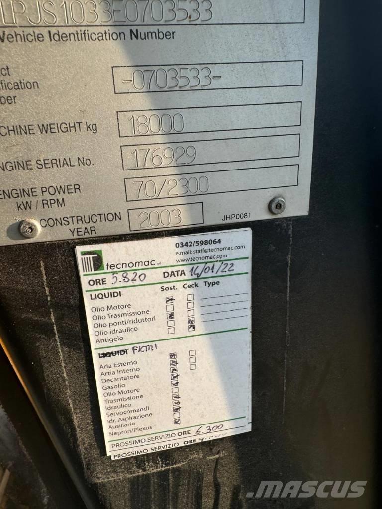 JCB JS 180 Vikšriniai ekskavatoriai