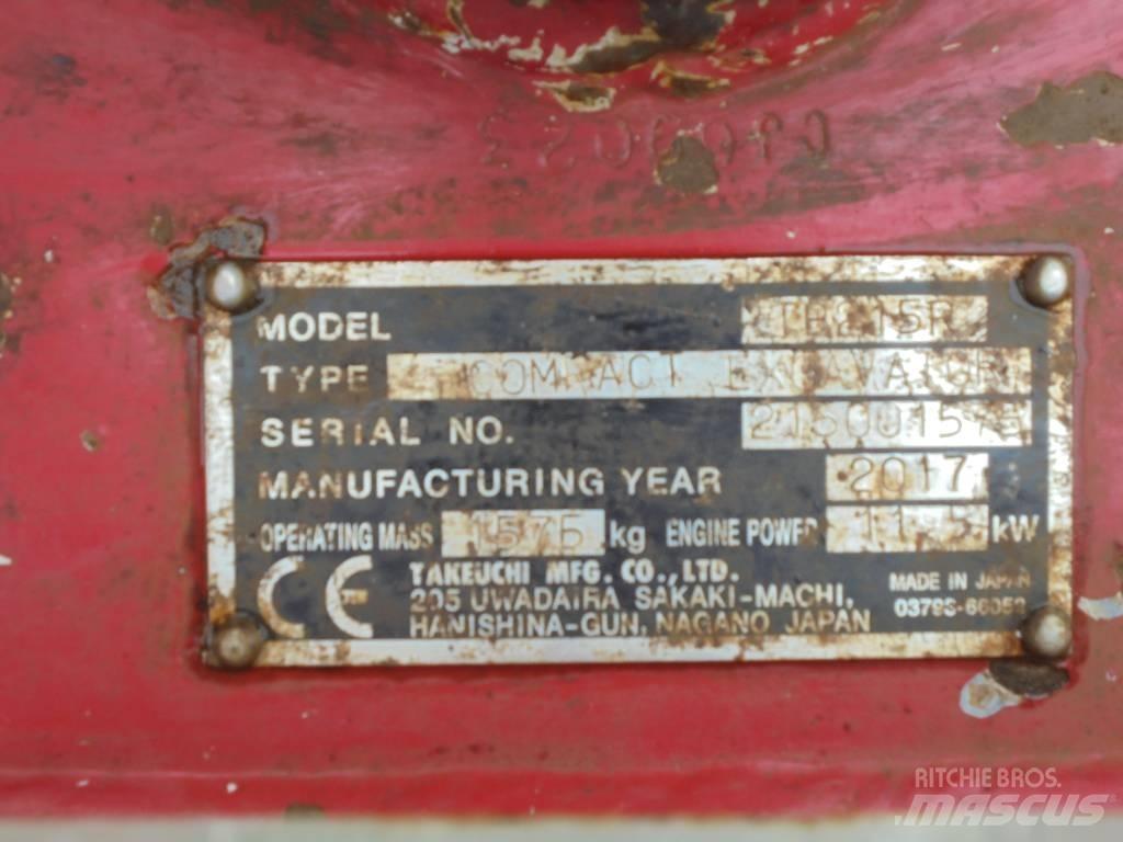 Takeuchi TB215R Mini ekskavatoriai < 7 t