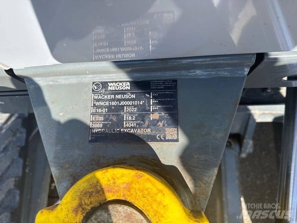 Wacker Neuson ET35 Vikšriniai ekskavatoriai