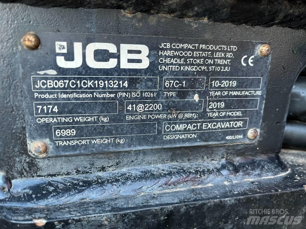 JCB 67 C Mini ekskavatoriai < 7 t