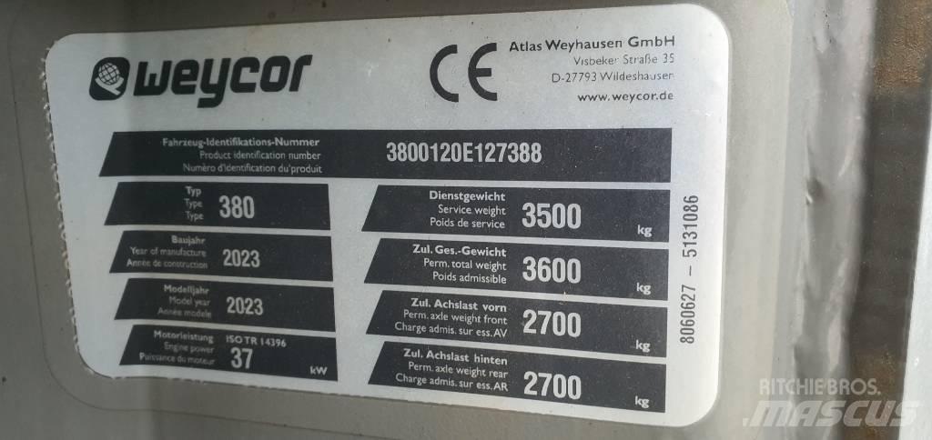 Weycor AR 380 Naudoti ratiniai krautuvai