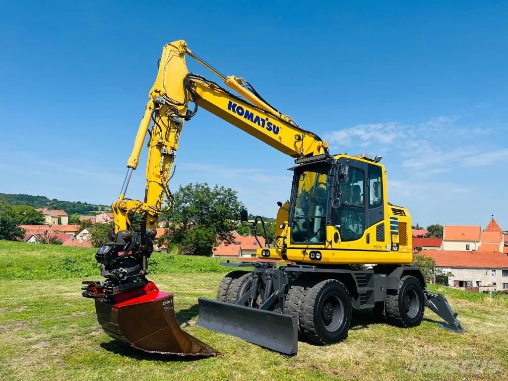 Komatsu PW 148-10 Ratiniai ekskavatoriai