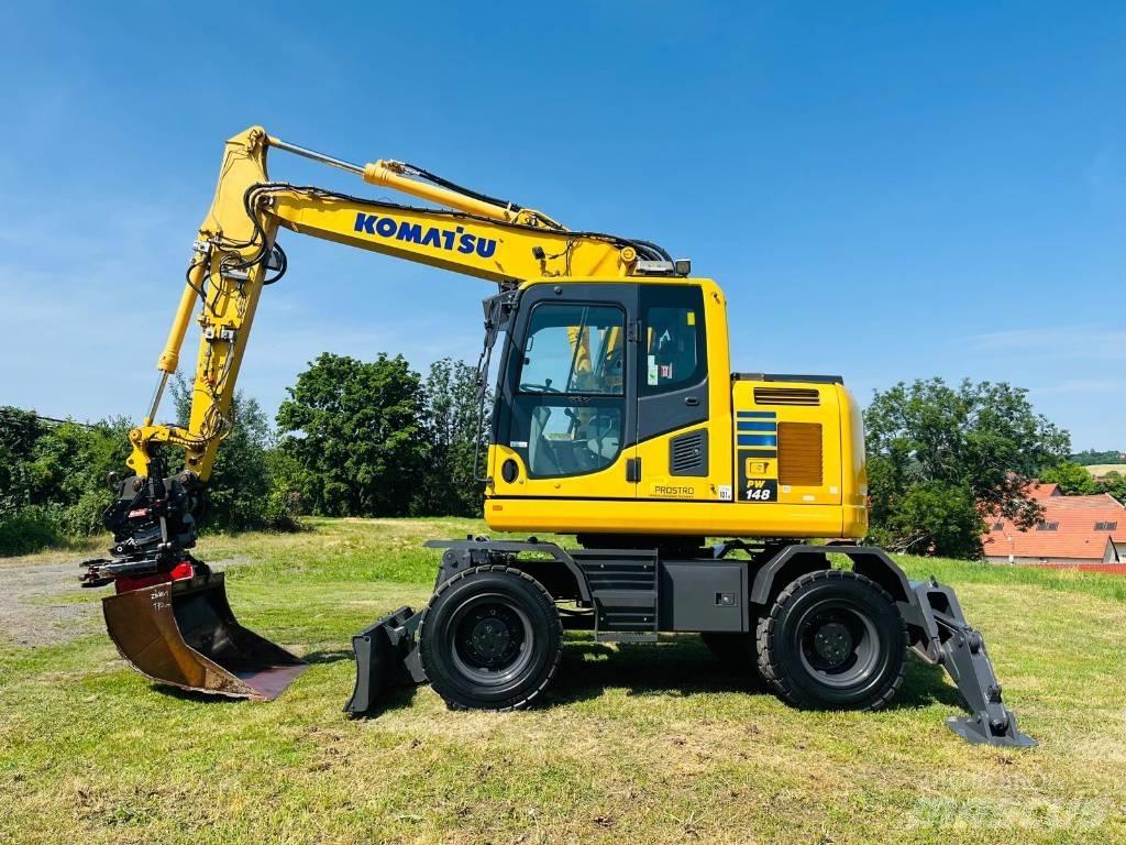 Komatsu PW 148-10 Ratiniai ekskavatoriai
