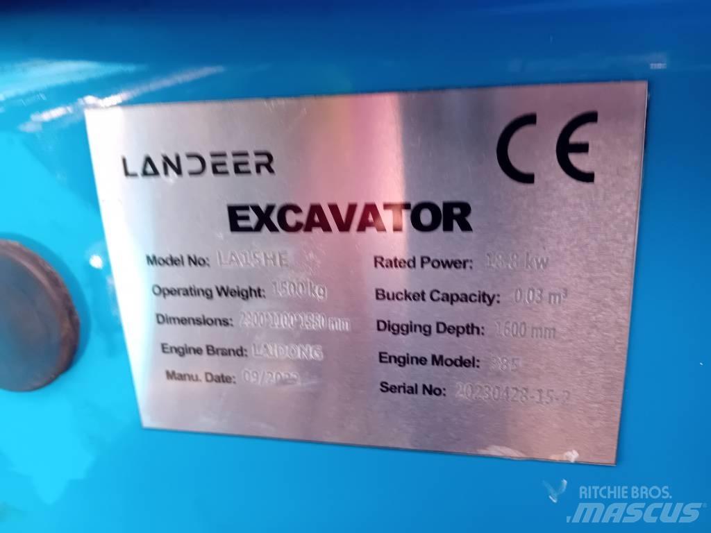  Landeer LA15HE Mini ekskavatoriai < 7 t