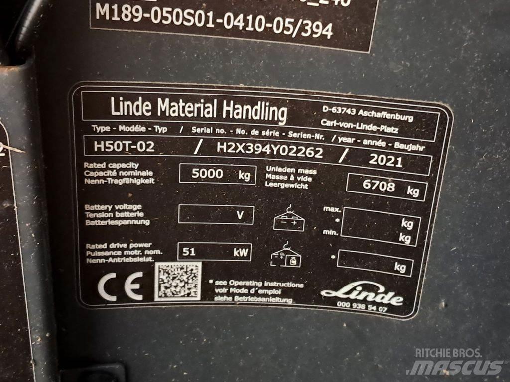 Linde H50T-02 LPG (dujiniai) krautuvai