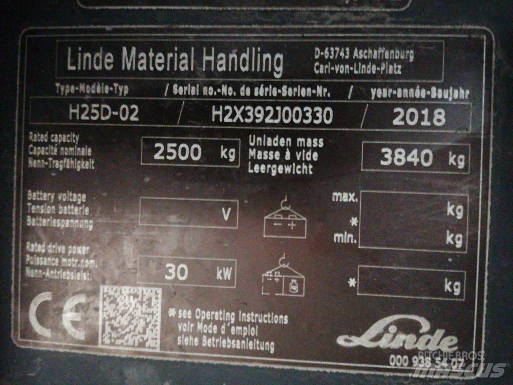 Linde H25D-02 Dyzeliniai krautuvai