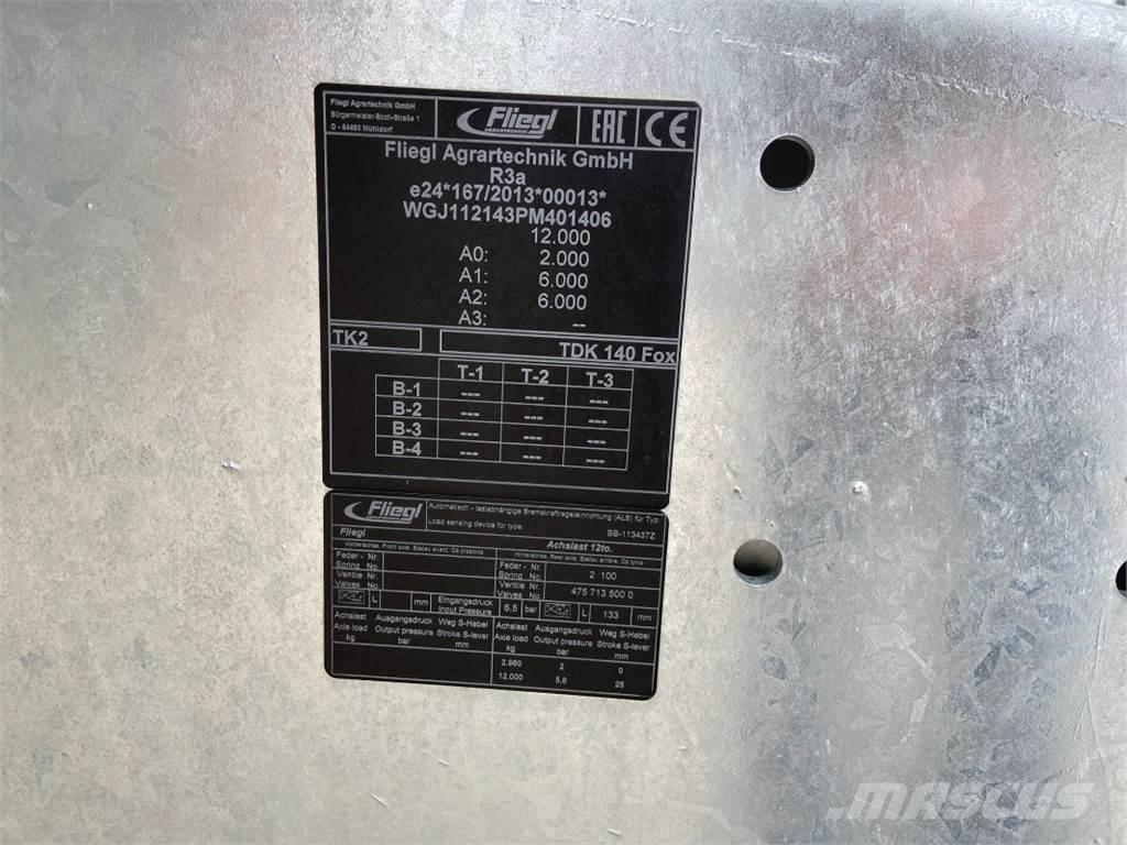 Fliegl TDK 140 FOX Žemės ūkis - Kita