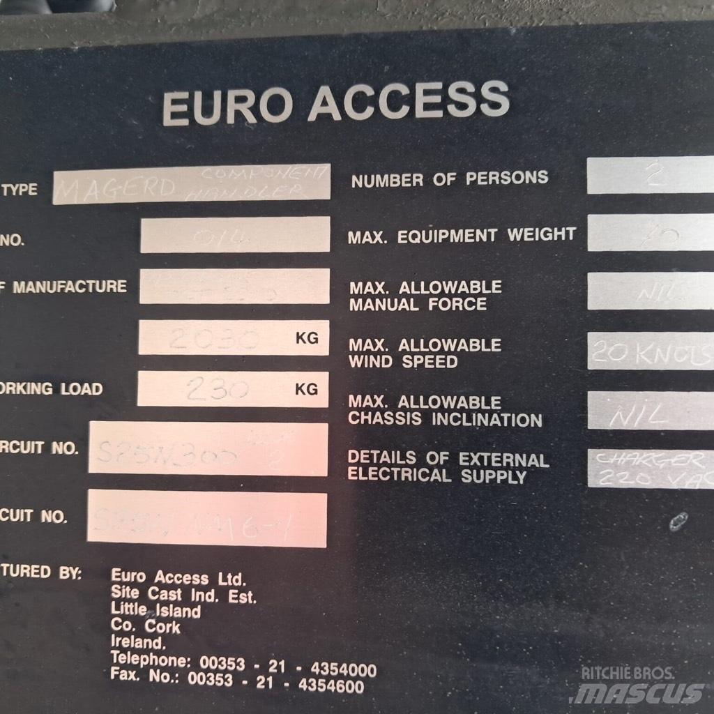 Euro Access Magerd Ant priekabų montuojamos kėlimo platformos