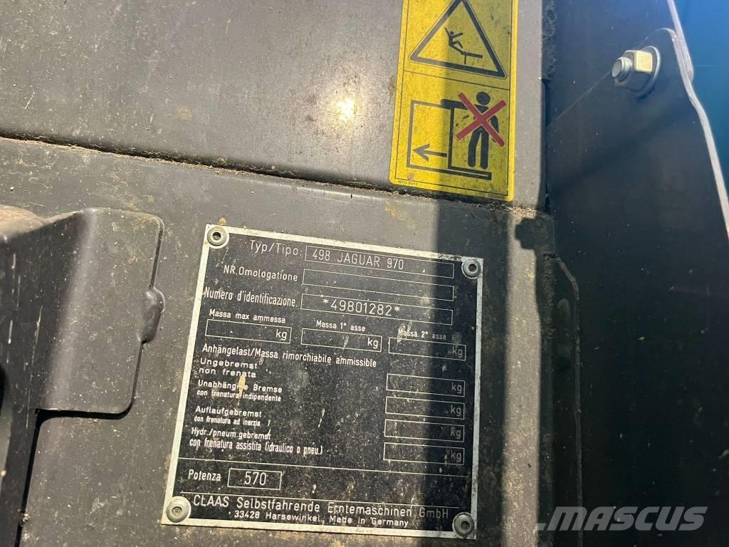 CLAAS Jaguar 970 Pašarų ruošimo technika