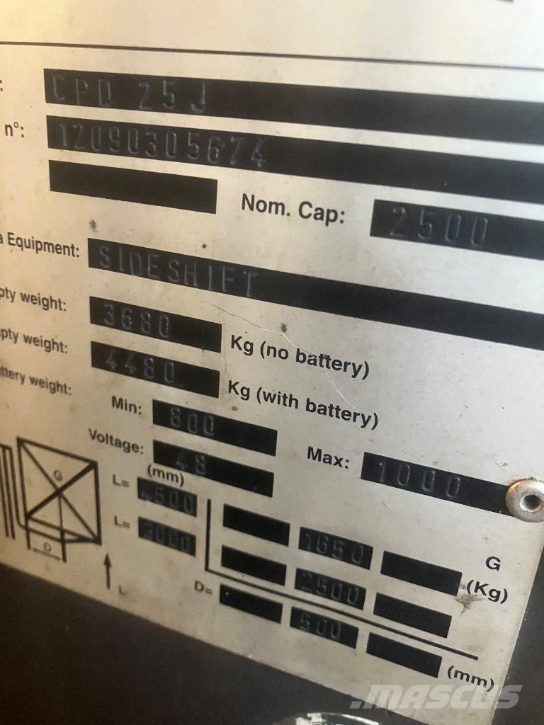 EP heftruck CPD25 Elektriniai šakiniai krautuvai