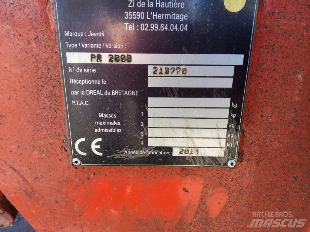 Jeantil PR 2000 Ryšulių smulkinimo, pjaustymo ir išvyniojimo įrenginiai