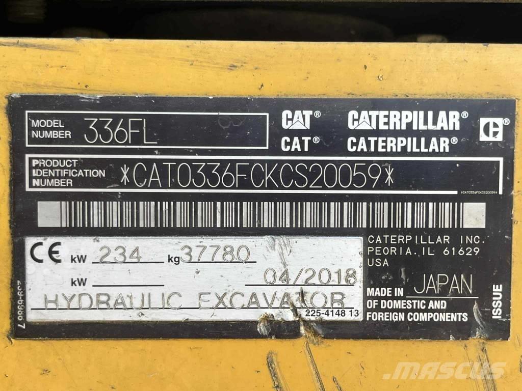 CAT 336 FL Vikšriniai ekskavatoriai