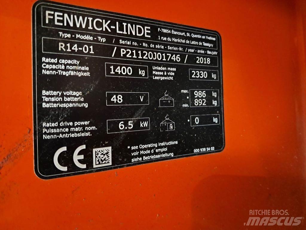 Linde R14-01 Šakiniai krautuvai su prailgintu keltuvu
