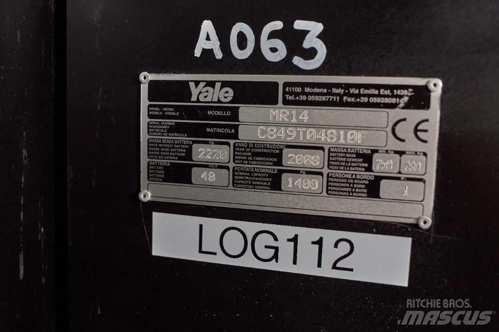 Yale MR14 Elektriniai šakiniai krautuvai
