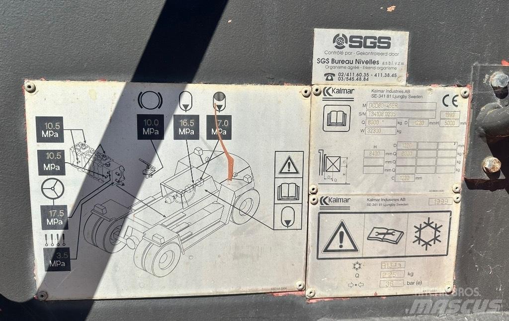 Kalmar DCD 80-45R Dyzeliniai krautuvai