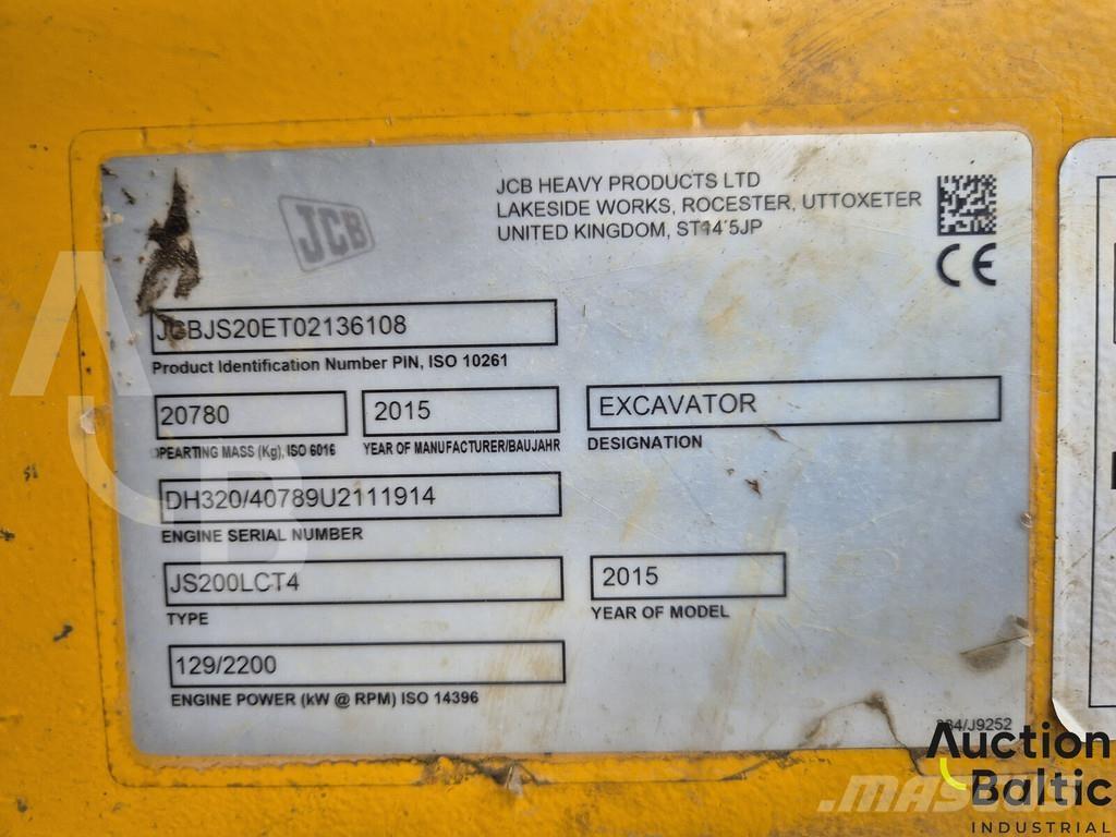 JCB JS 200 LC T4 Vikšriniai ekskavatoriai