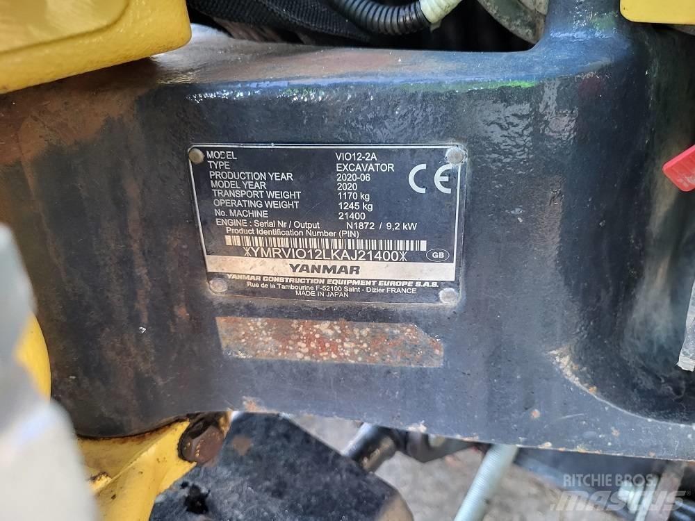 Yanmar Vio 12 Mini ekskavatoriai < 7 t