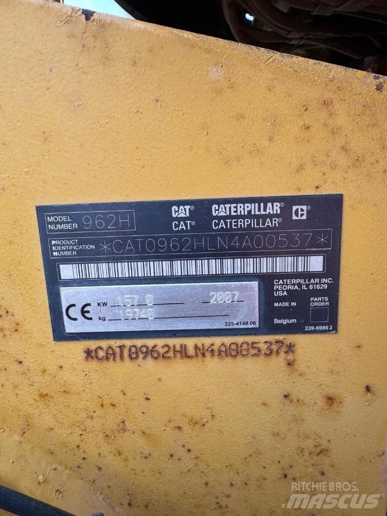 CAT 962 H Naudoti ratiniai krautuvai