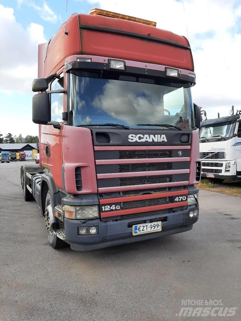 Scania R 124 Sunkvežimiai su keliamuoju kabliu