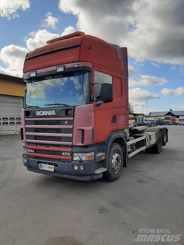 Scania R 124 Sunkvežimiai su keliamuoju kabliu
