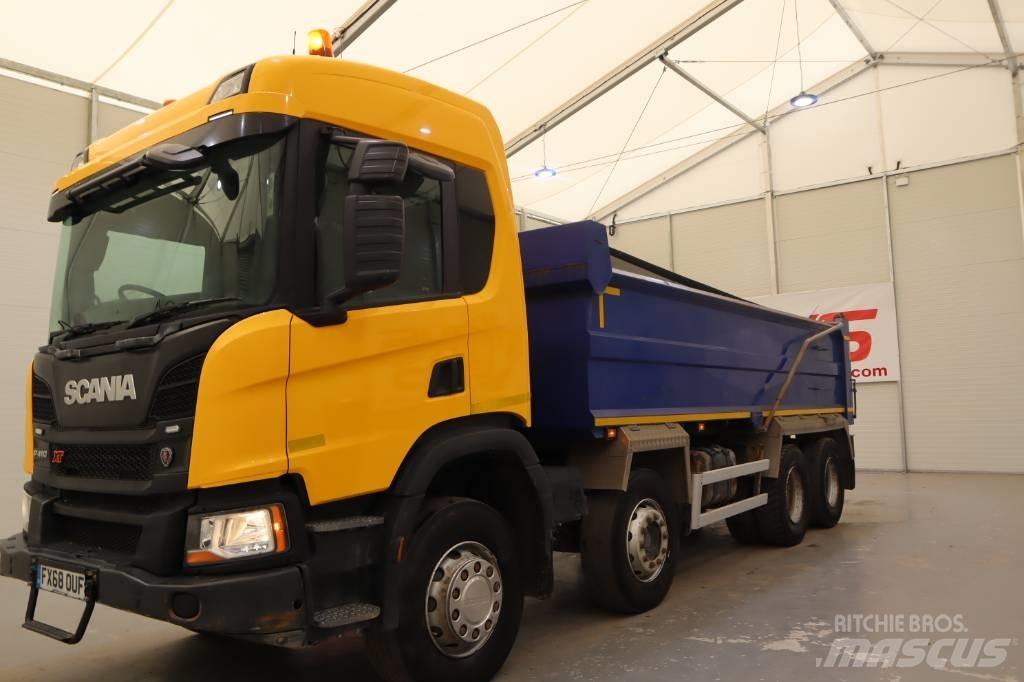 Scania P 410 Savivarčių priekabų vilkikai