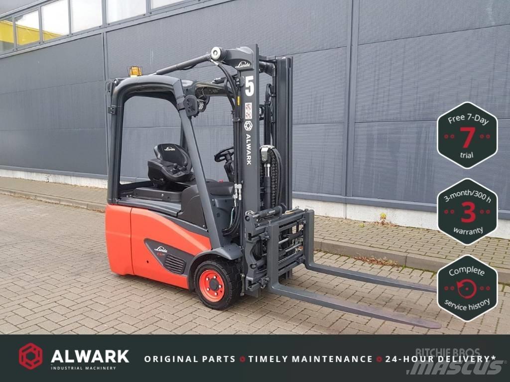 Linde E16C Elektriniai šakiniai krautuvai