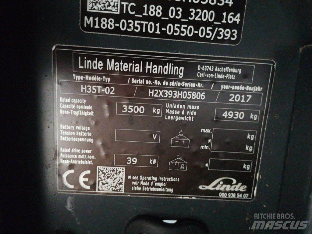 Linde H35T-02 LPG (dujiniai) krautuvai