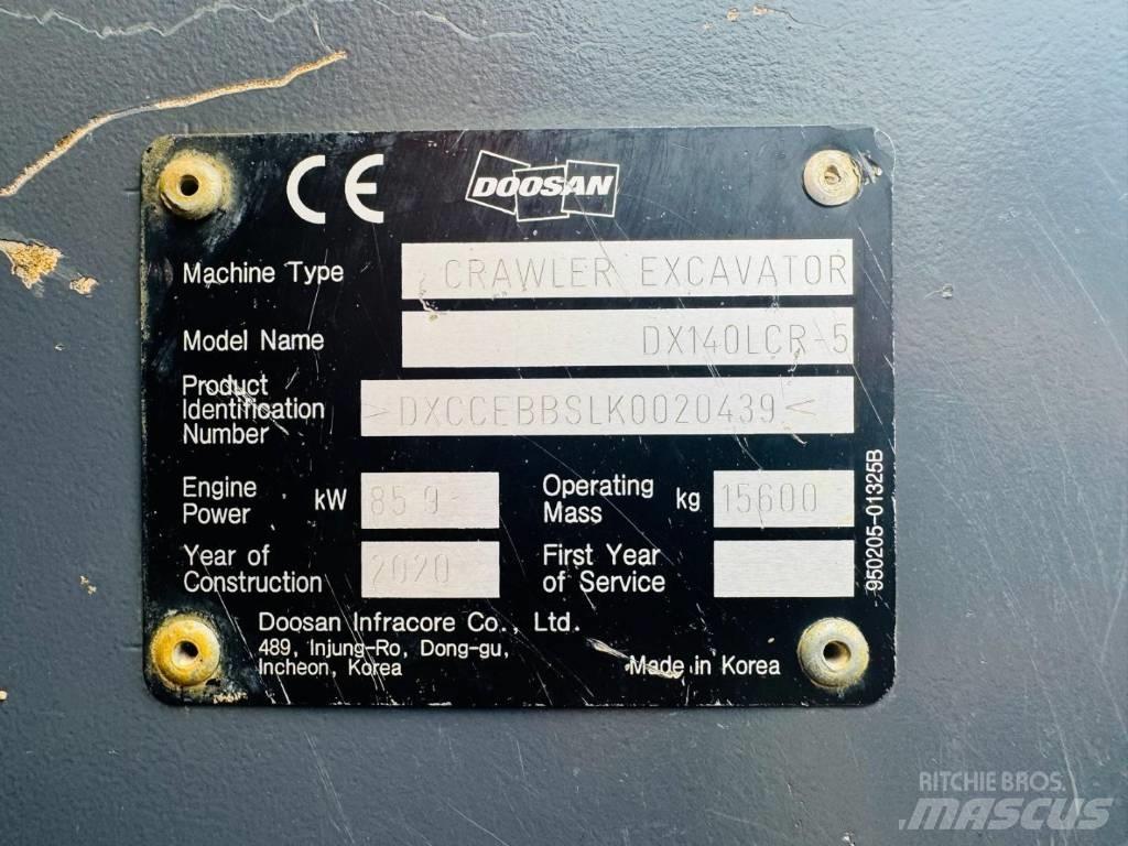 Doosan DX 140 LCR-5 Vikšriniai ekskavatoriai
