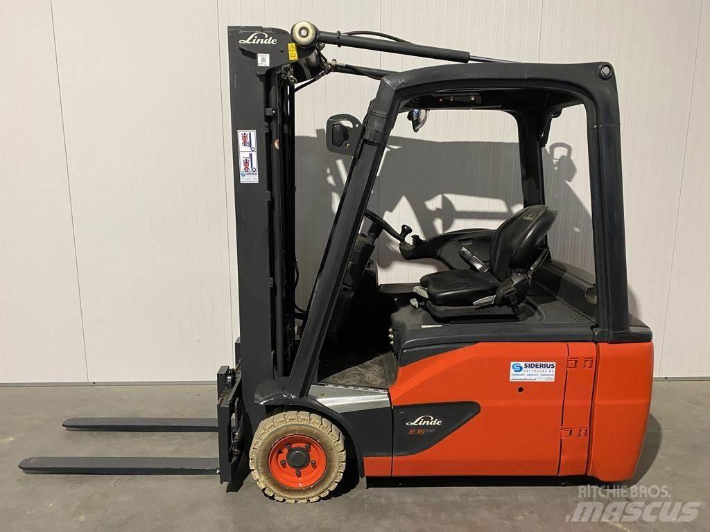 Linde E16L-386 Elektriniai šakiniai krautuvai