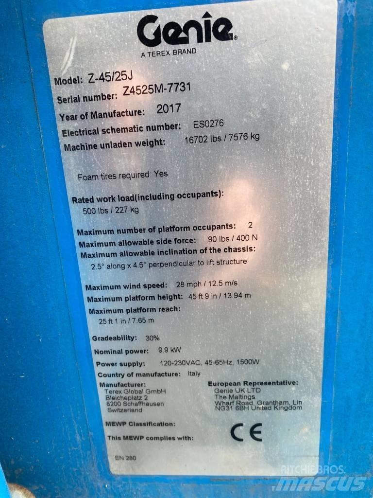 Genie Z 45/25 J BI Alkūniniai keltuvai