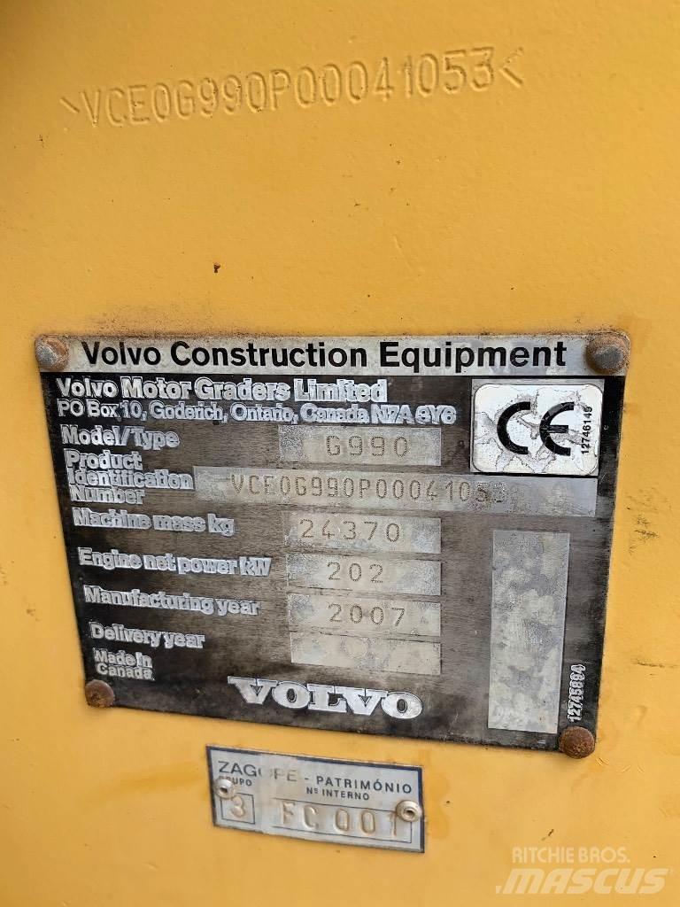 Volvo G990 Greideriai