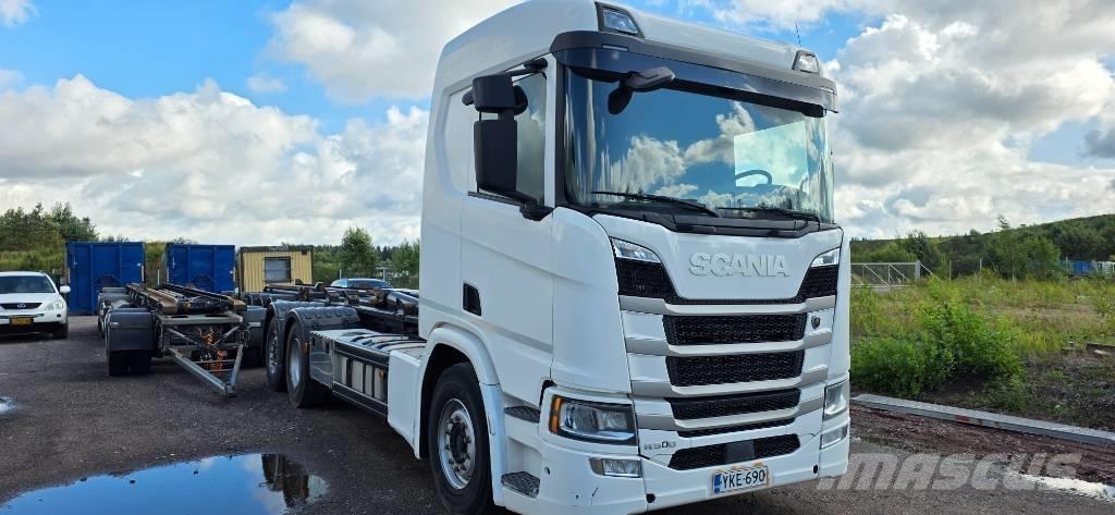 Scania R 500 Sunkvežimiai su keliamuoju kabliu