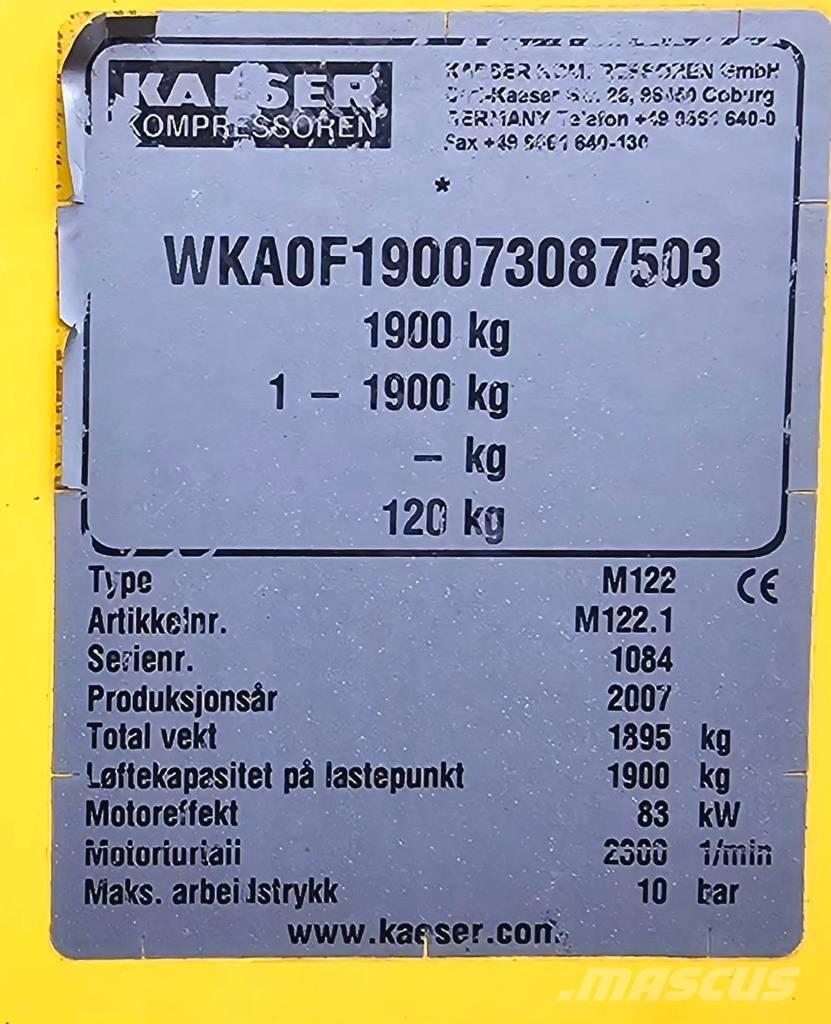 Kaeser M 122 Kompresoriai