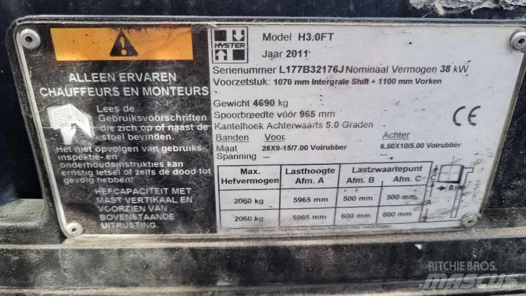 Hyster H 3.00 FT LPG (dujiniai) krautuvai