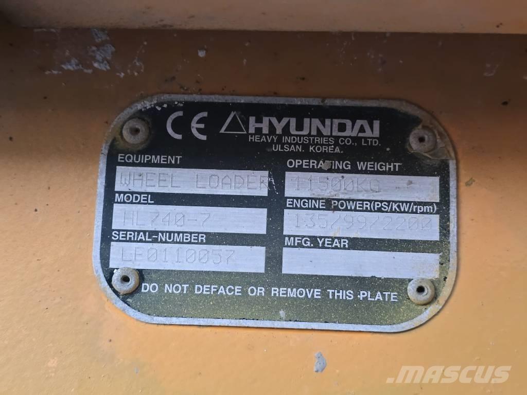 Hyundai 740-7 Naudoti ratiniai krautuvai