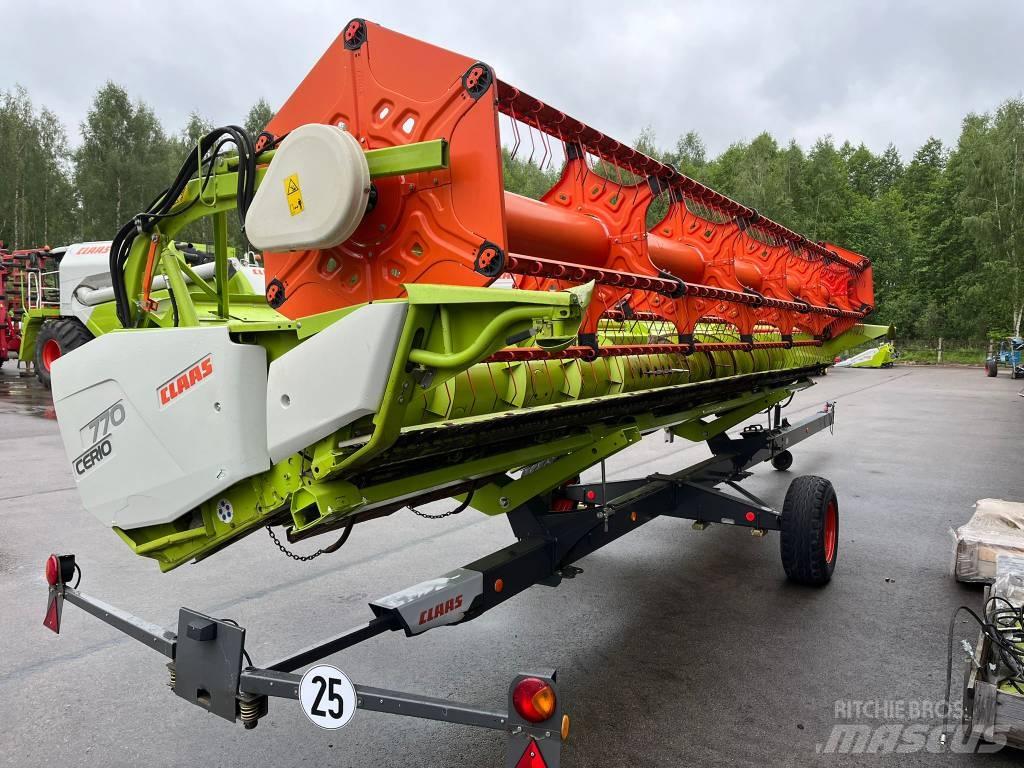 CLAAS CERIO 770 Derliaus nuėmimo kombainų galvos