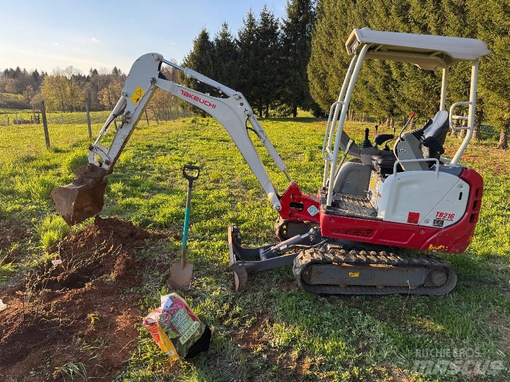 Takeuchi TB 216 Mini ekskavatoriai < 7 t