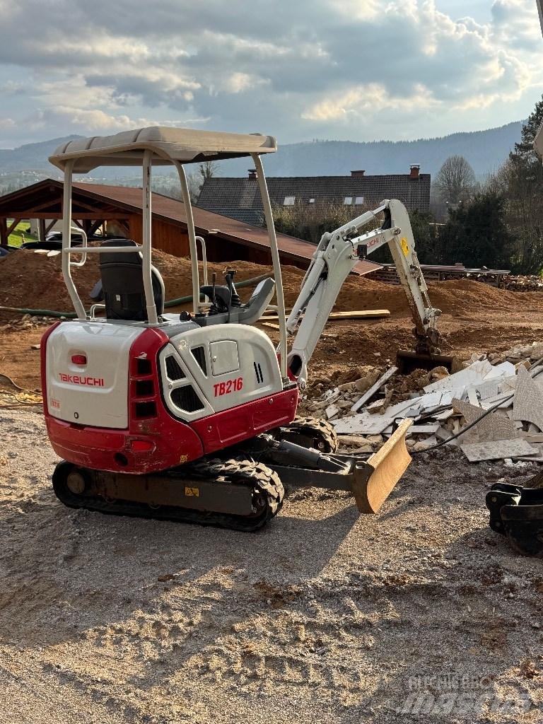 Takeuchi TB 216 Mini ekskavatoriai < 7 t