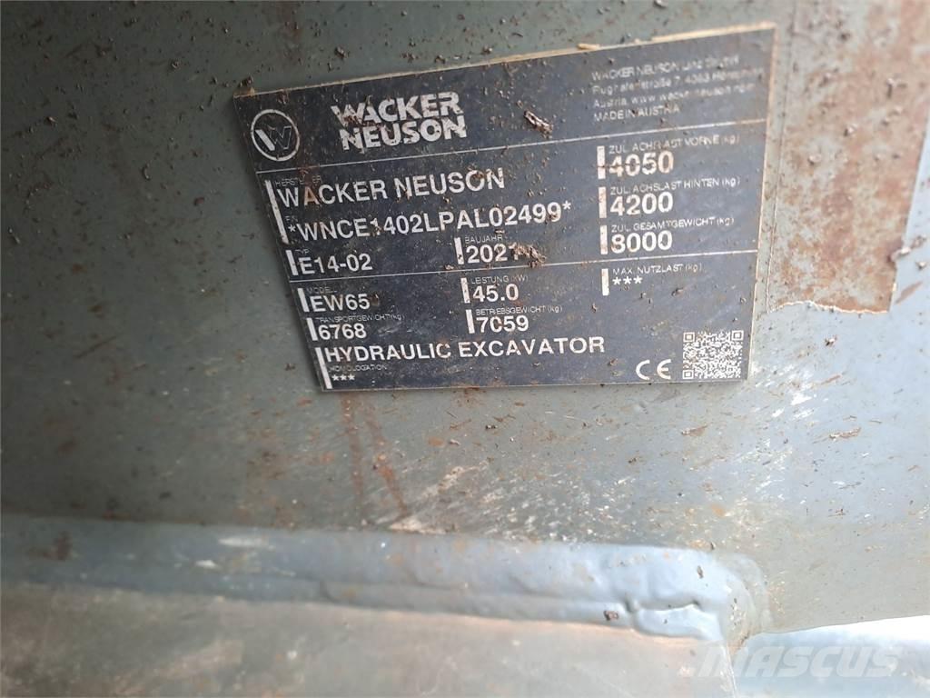 Wacker Neuson EW65 Ratiniai ekskavatoriai