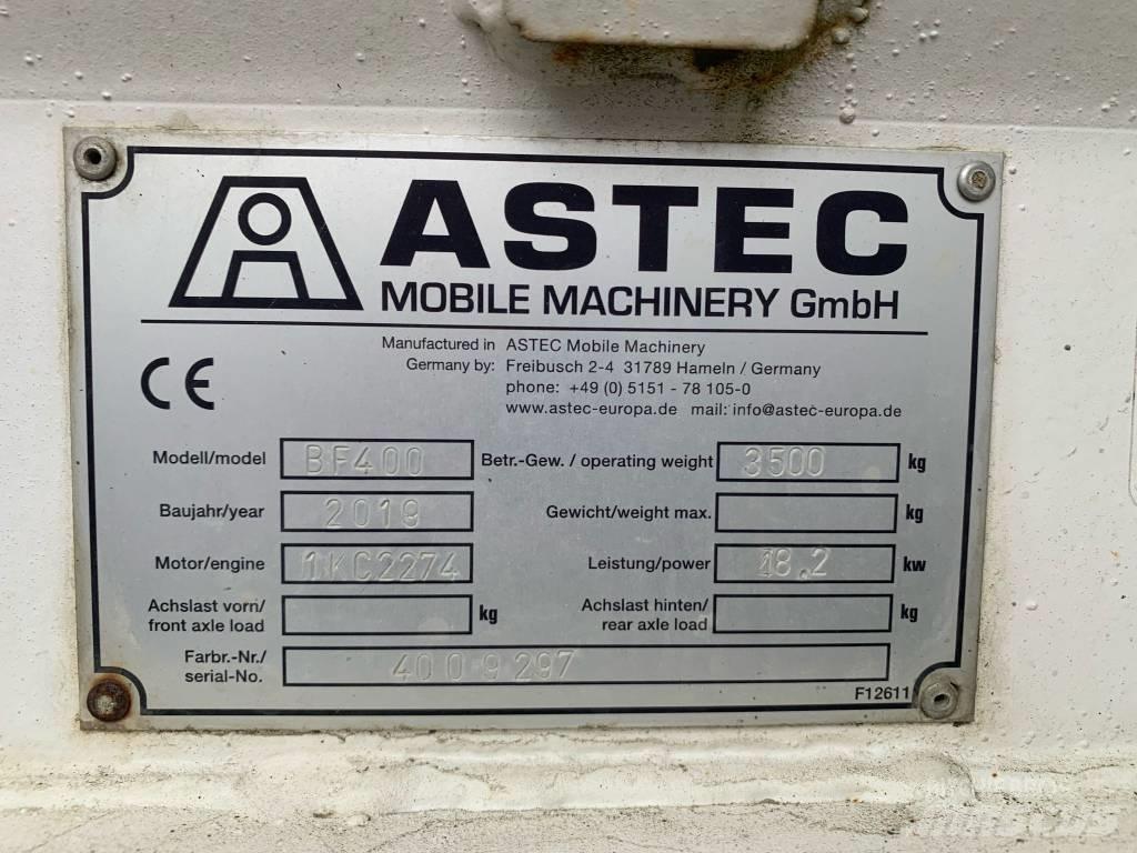 Astec BF400 Kiti kelių tiesimo įrengimai