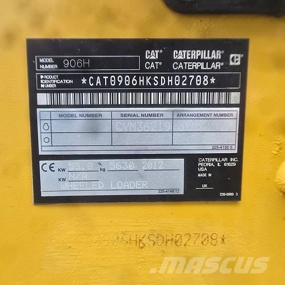 CAT 906H Naudoti ratiniai krautuvai