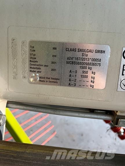 Claas Liner 2900 Pradalges formuojantys padargai