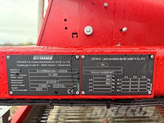 Grimme SE 260 - UB Bulvių kombainai ir ekskavatoriai