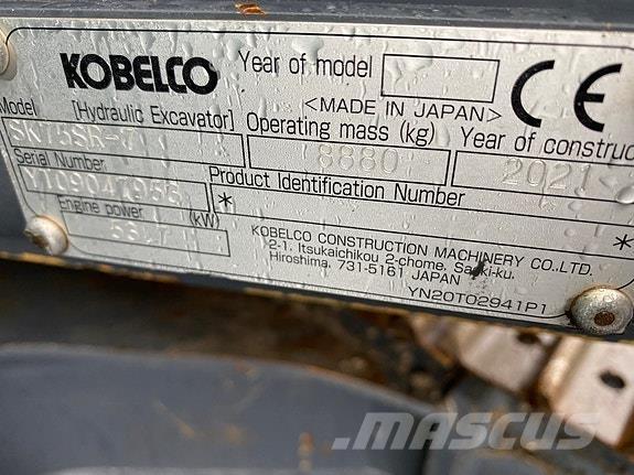Kobelco SK75SR-7 Vikšriniai ekskavatoriai