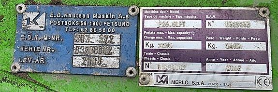 Merlo P26.6LPT Teleskopiniai krautuvai