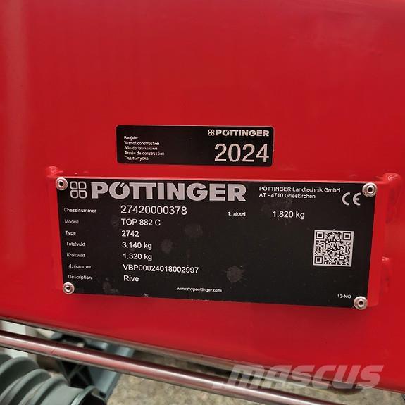 Pöttinger TOP 882C Pradalges formuojantys padargai