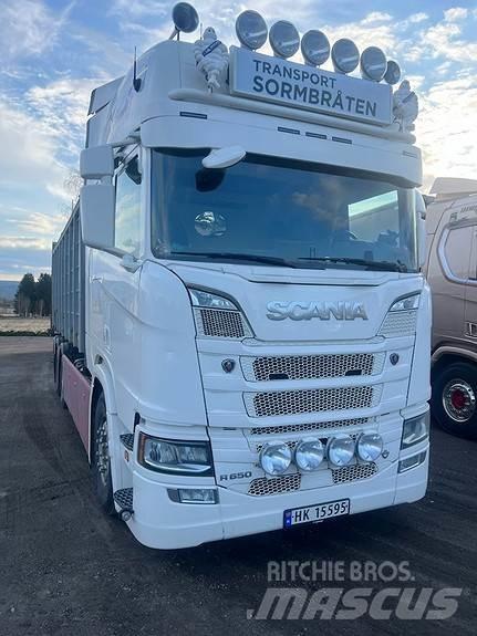 Scania R650B6X2NB Savivarčiai su kabeliniu keltuvu