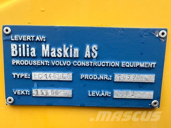 Volvo EC 140 B LC Vikšriniai ekskavatoriai