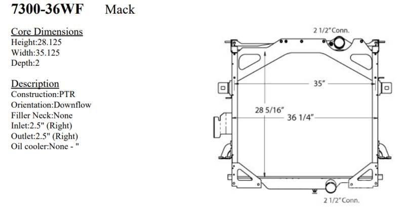 Mack CTP Radiatoriai